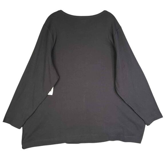 Duluth Trading Women's Shirt Long Sleeve Plus Size 4X Crew Longtail Black NWT - Picture 3 of 10